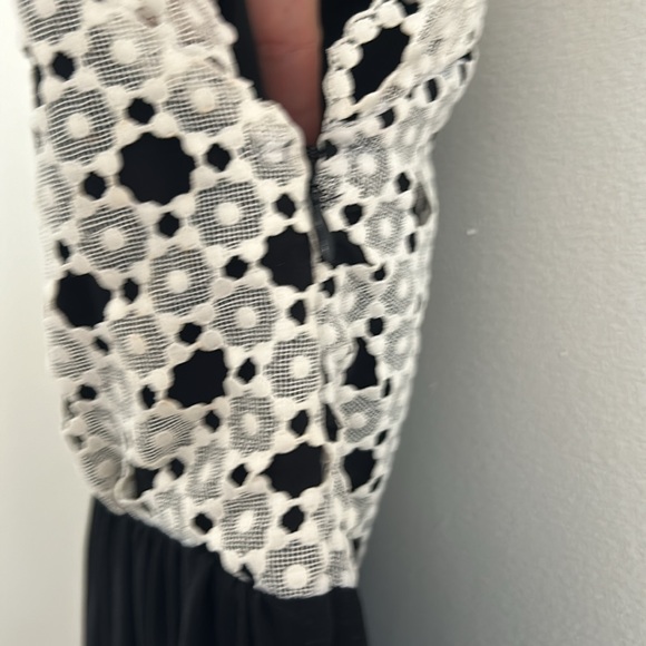 Sandro crochet top and silk midi dress Sz 2 - Picture 8 of 10